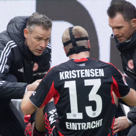 Syndesmose-OP: Eintracht-Verteidiger Kristensen droht das Saison-Aus