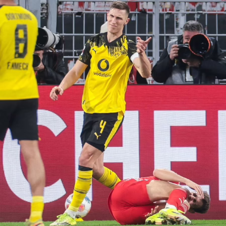 „Bin drauf reingefallen“: Hauptdarsteller Schlotterbeck ordnet Fouls an Stanisic ein